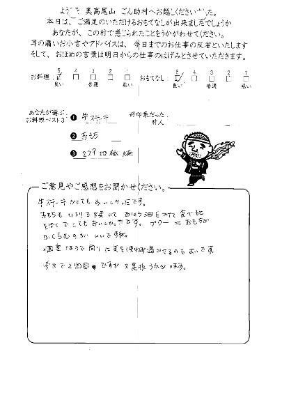 ごん助お客様の声