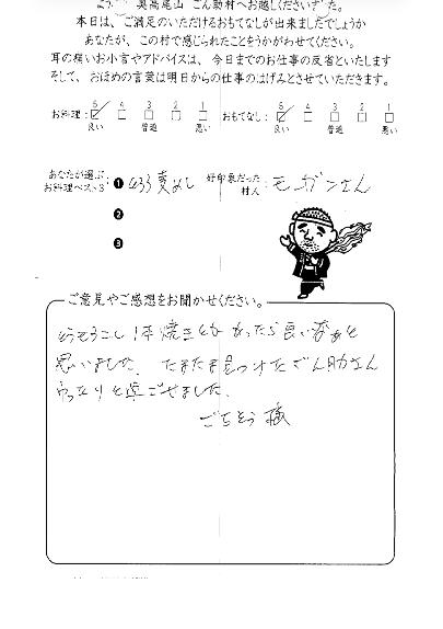 ごん助お客様の声